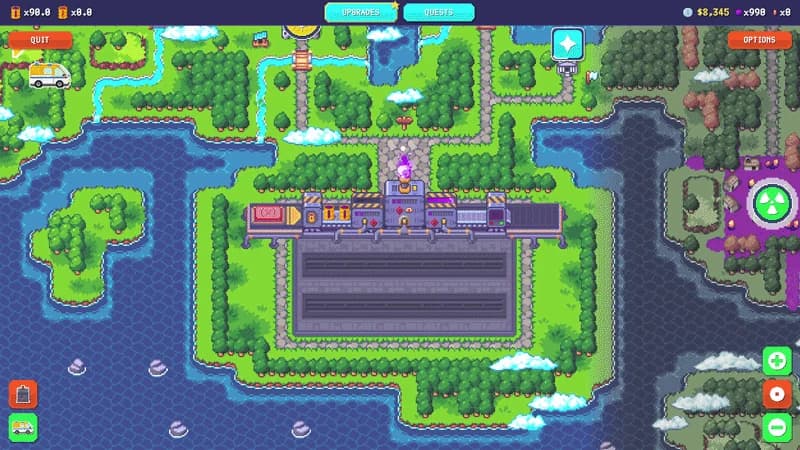 The official refinery grounds before all processing lanes are active.